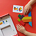 Розвиваюча іграшка головоломка Танграм із завданнями (8 елементів)