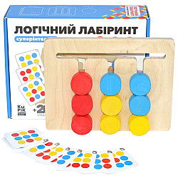 Розвиваюча дерев'яна іграшка Логічний лабіринт (11 елементів)