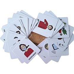 Набор карточек для коммуникации при нарушениях речи на укаинском языке (46 карточек)
