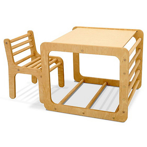Багатоцільовий дитячий стіл і стілець "Кубик"
