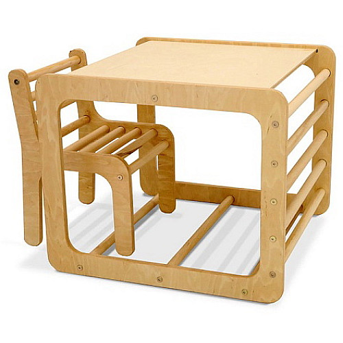 Багатоцільовий дитячий стіл і стілець "Кубик"