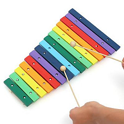 Развивающая музыкальная игрушка цветной Ксилофон 15 тонов