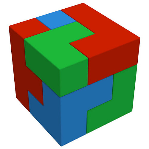 Дитячий модульний набір Кубики Сома (7 деталей)