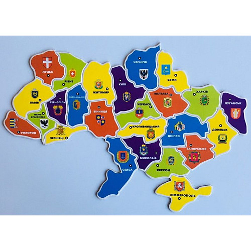 Розвиваючий набір Магнітні пазли мапа України