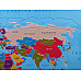 Развивающий магнитный пазл Карта мира (размер A3)