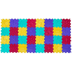 Тактильный массажный коврик Пазлы Математика (32 элемента)