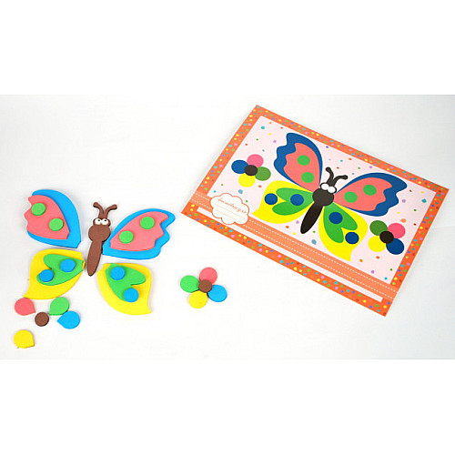 Набор для творчества 3D аппликация открытка Бабочка