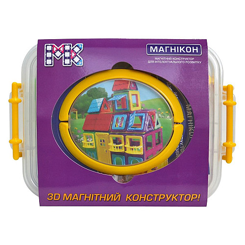 Розвиваючий магнітний 3D конструктор Магнікон MK-84