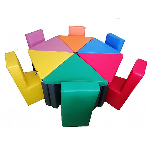 Набор игровой мягкой мебели Цветочек (12 модулей)