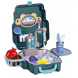 Игровой набор Кухонная мойка в чемоданчике (20 предметов)