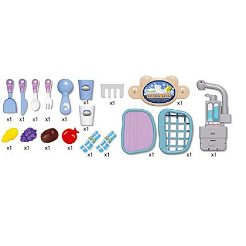 Ігровий набір Кухонна мийка у валізці (20 предметів)