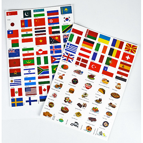 Розвиваючий набір з багаторазовими наліпками Прапори (100 шт)