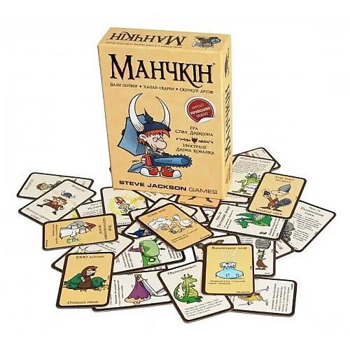 Настольная игра Манчкин на украинском языке (для 3-6 игроков)