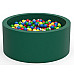 Дитячий сухий басейн круглий з кульками (150 шт)