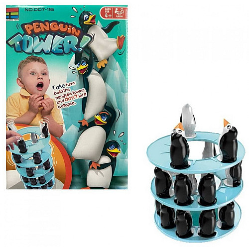 Настільна гра балансування Вежа з пінгвінами
