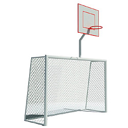 Мини футбольные ворота с баскетбольным щитом (без сетки)