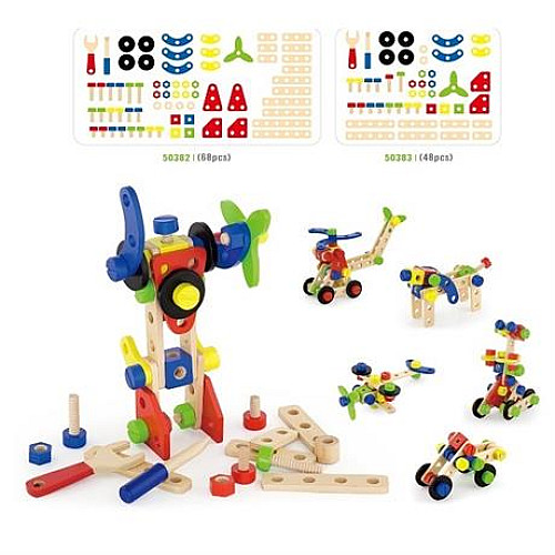Строительный набор Цветной конструктор (48 деталей) от Viga Toys