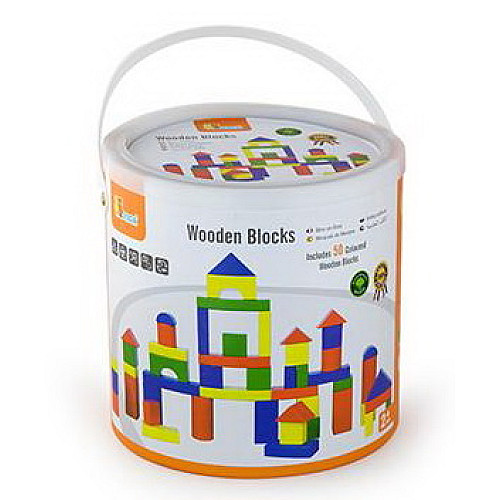 Строительный набор Цветные блоки (100 шт) от Viga Toys