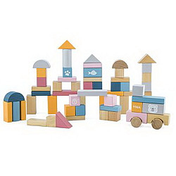 Строительный набор Цветные блоки PolarB (60 шт) от Viga Toys