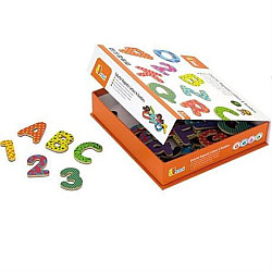 Навчальний магнітний набір Літери і цифри (77 шт) від Viga Toys