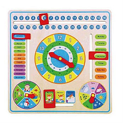 Развивающая игрушка Часы с календарем от Viga Toys