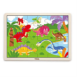 Розвиваючий пазл Динозавр від Viga Toys