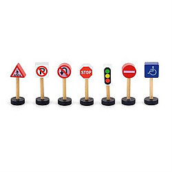 Розвиваючий набір Дорожні знаки (6 шт) від Viga Toys