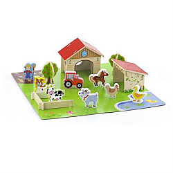Развивающий набор Ферма (30 элементов) от Viga Toys