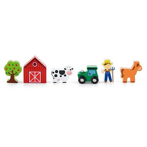 Розвиваючий набір Ферма (6 шт) від Viga Toys