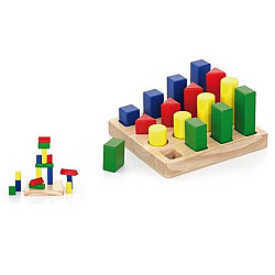 Обучающий набор блоков Форма и размер от Viga Toys