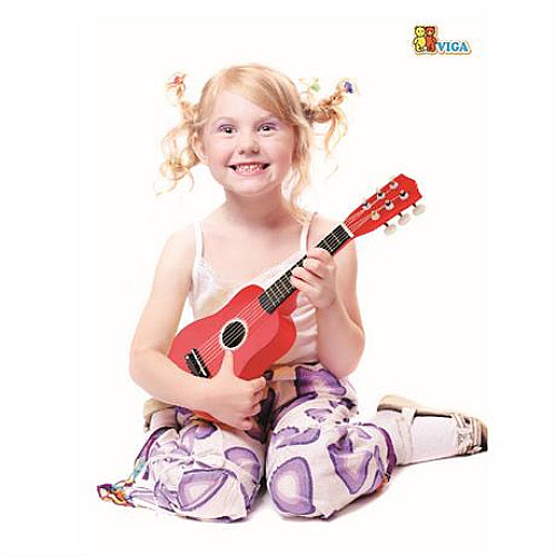Музична іграшка Червона гітара від Viga Toys