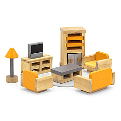 Набор игрушечной мебели Гостиная (8 предметов) от Viga Toys