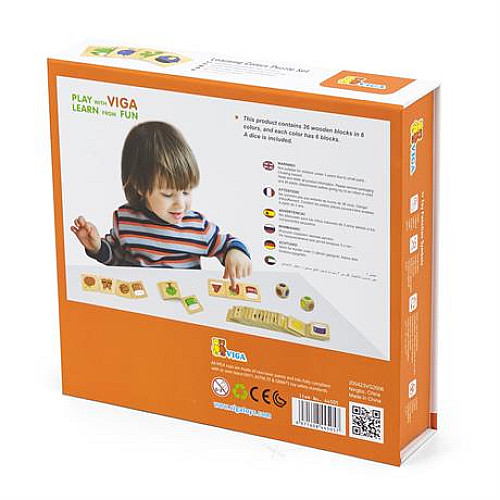 Развивающий набор пазл Учим цвета (24 детали) от Viga Toys