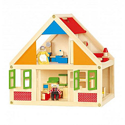Развивающая деревянная игрушка Кукольный домик от Viga Toys