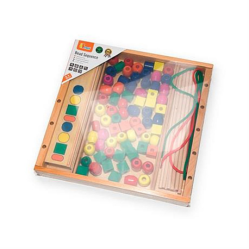 Развивающий набор Цветные бусинки (94 элемента) от Viga Toys