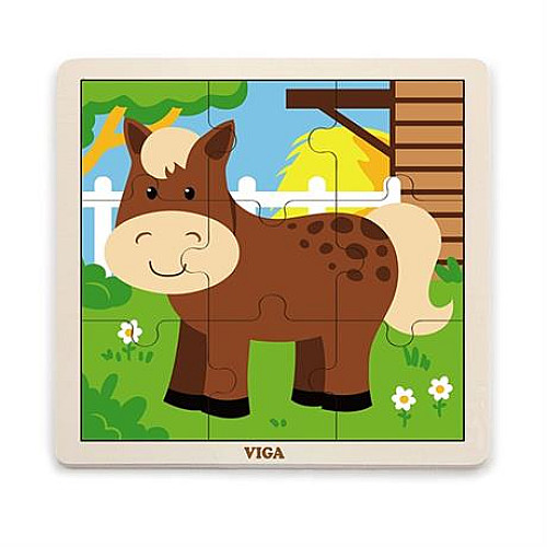 Розвиваючий пазл Конячка від Viga Toys