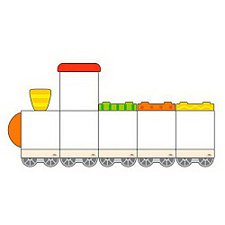 Набір Магнітні дошки Поїзд №3 від Viga Toys
