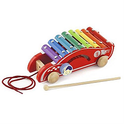 Развивающая игрушка каталка ксилофон Машинка от Viga Toys