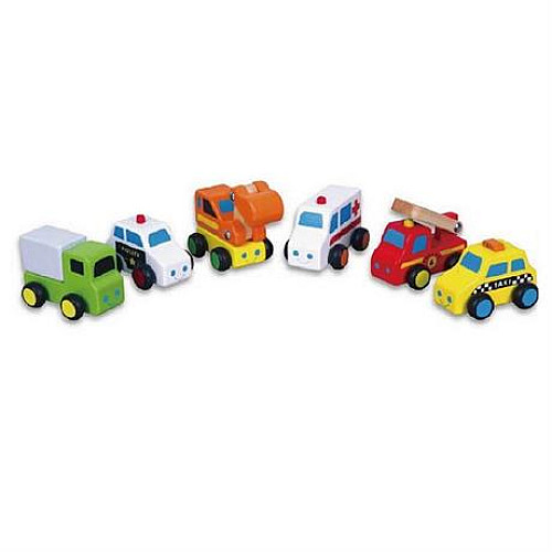 Развивающий набор мини машинки (6 шт) от Viga Toys