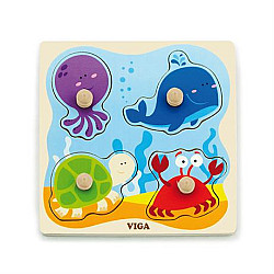 Развивающий пазл Морские обитатели от Viga Toys