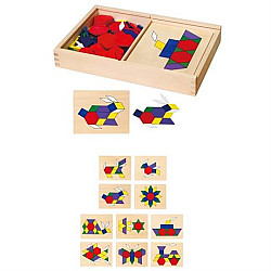 Розвиваючий набір Дерев'яна мозаїка (158 деталей) від Viga Toys