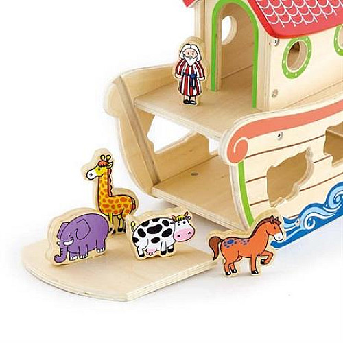 Розвиваюча іграшка сортер Корабель з тваринами від Viga Toys