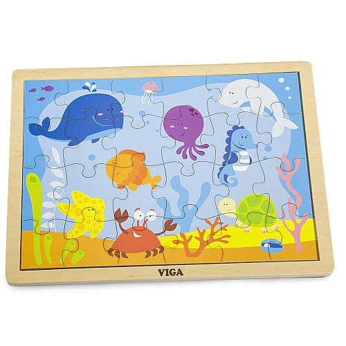 Развивающий пазл Океан (24 элемента) от Viga Toys