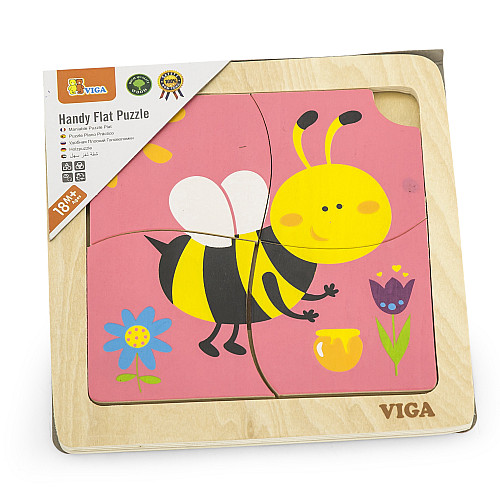 Розвиваючий міні пазл Бджілка від Viga Toys