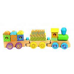 Развивающая игрушка конструктор Поезд от Viga Toys