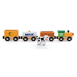 Развивающий набор Поезд ферма (5 шт) от Viga Toys