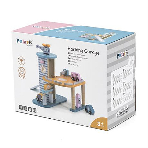 Розвиваючий набір Паркінг PolarB з машинками від Viga Toys
