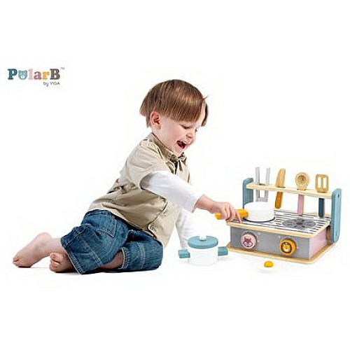 Розвиваючий набір Плитка з грилем PolarB (12 деталей) від Viga Toys