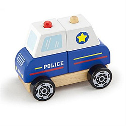 Розвиваюча іграшка конструктор Поліцейська машина від Viga Toys