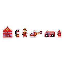 Развивающий набор Пожарная станция (6 шт) от Viga Toys